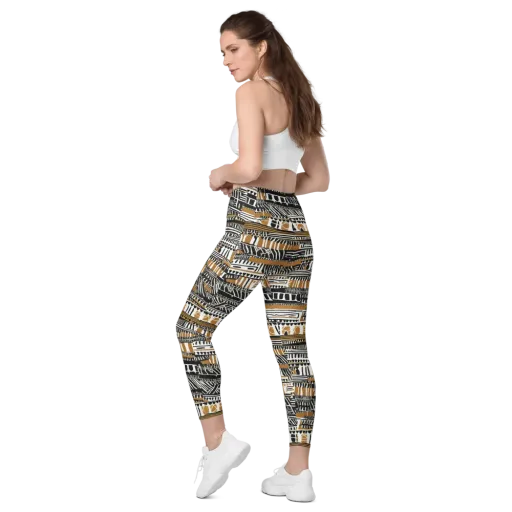 Nomad Geometry on a Leggings with Pockets