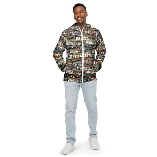 Nomad Geometry on a Men's Windbreaker