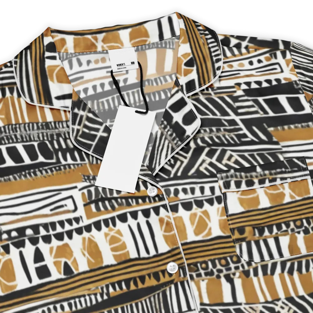 Nomad Geometry on Women's Short Sleeve Pajama Top — Product details