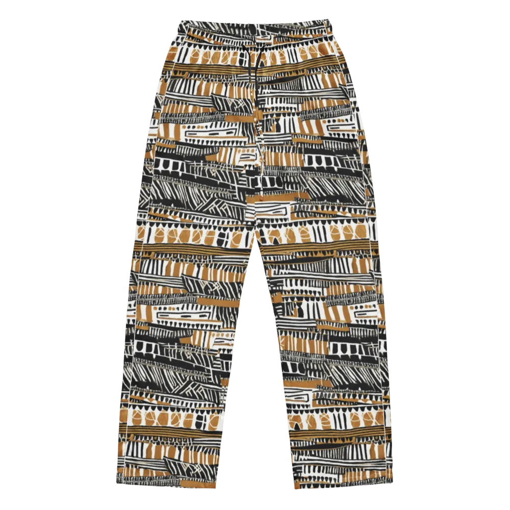 Nomad Geometry on Women's Pajama Pants — Front