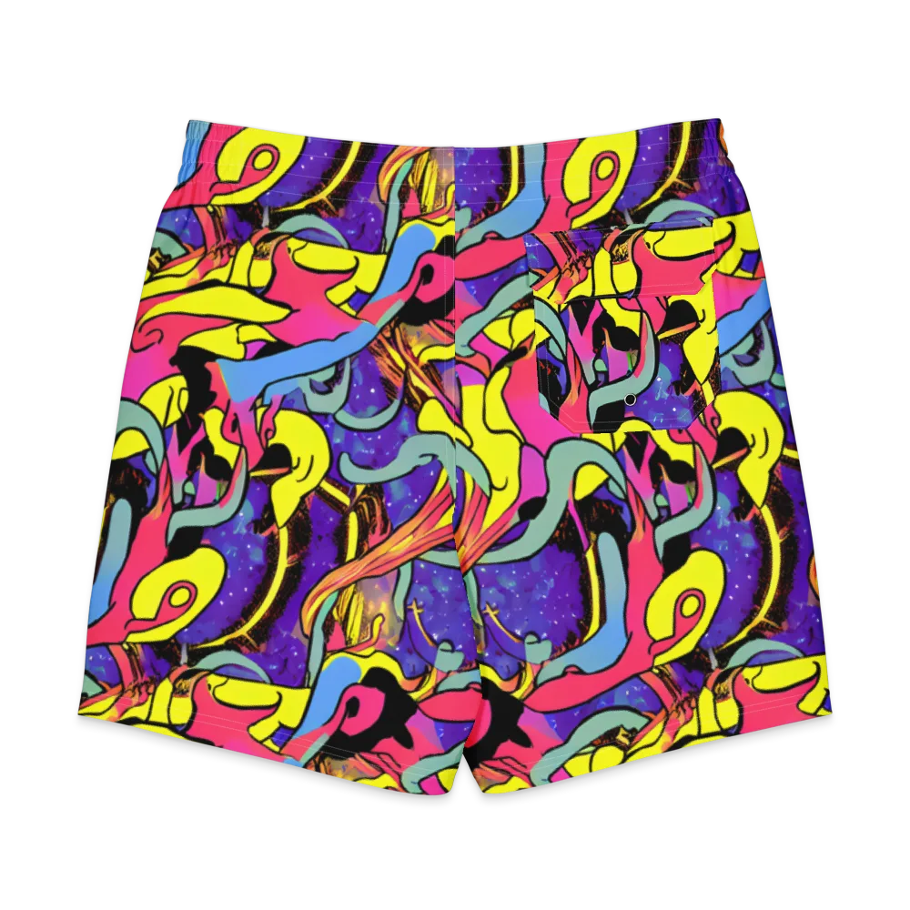 Pop Inferno on Men's Board Shorts — Back