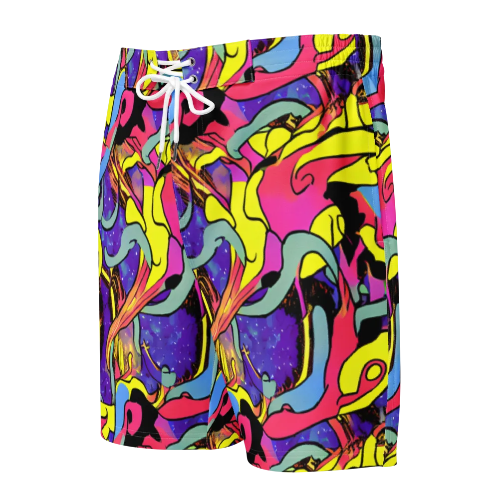Pop Inferno on Men's Board Shorts — Front