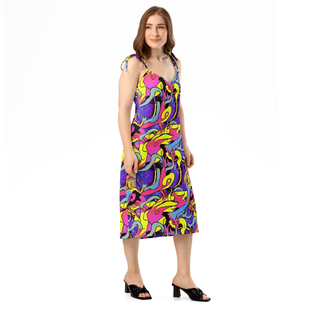 Pop Inferno on Slip Dress — Right Front