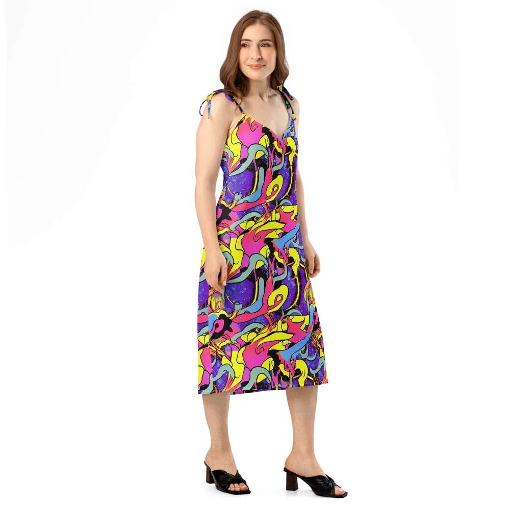 Pop Inferno on Slip Dress — Right Front