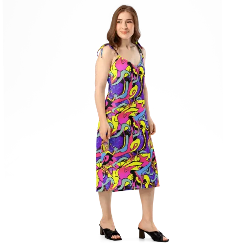 Pop Inferno on a Slip Dress