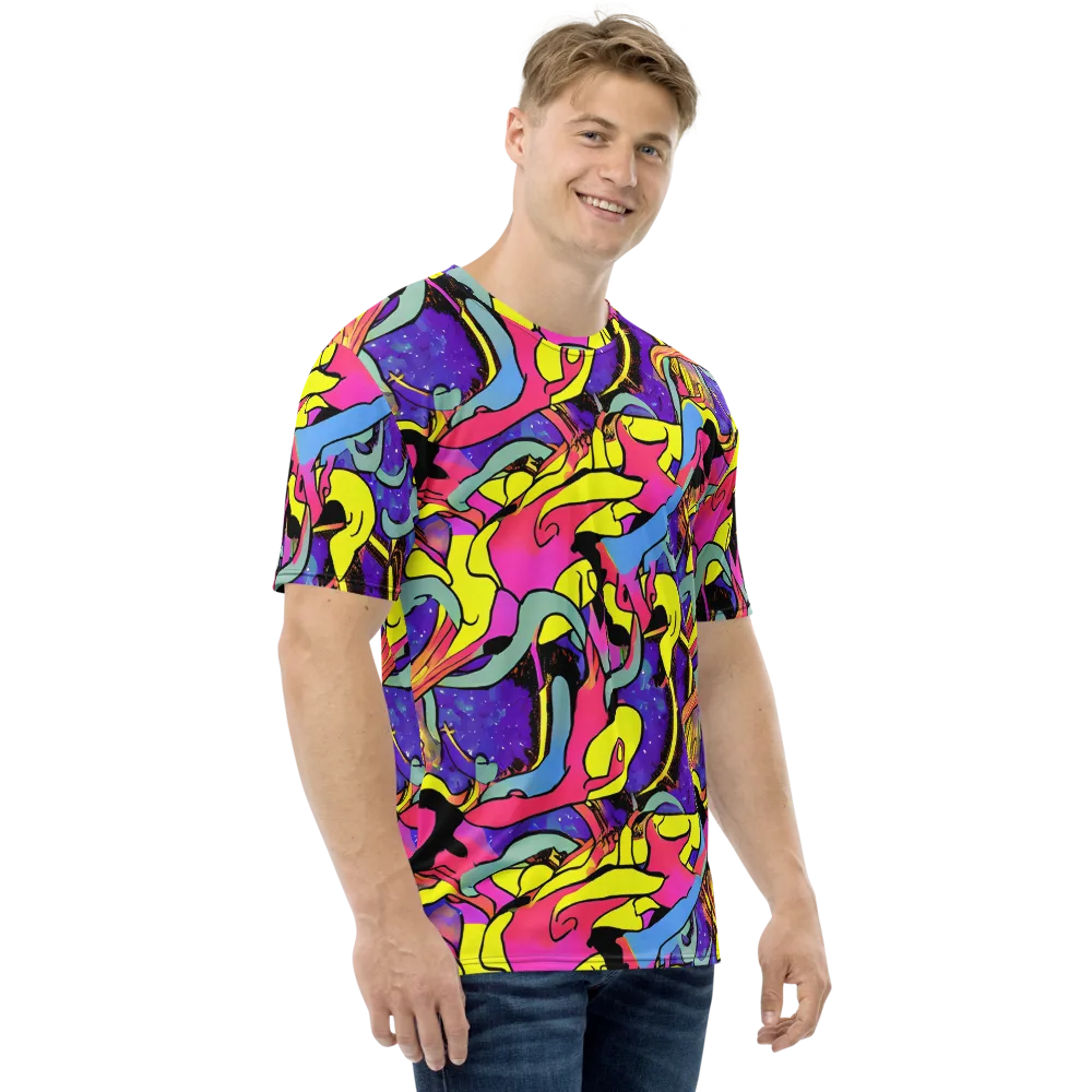 Pop Inferno on Men's Crew Neck T-Shirt — Right
