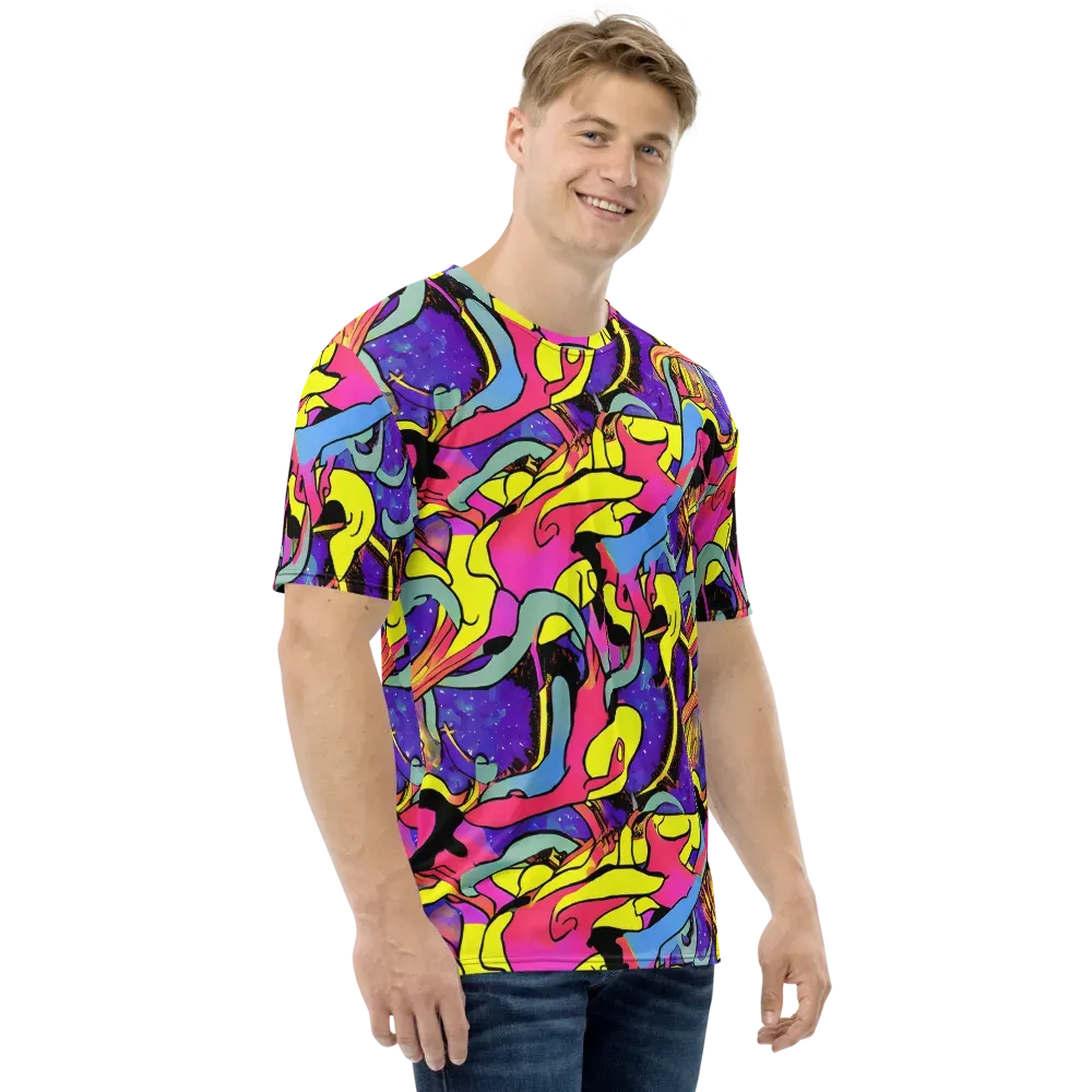 Pop Inferno on Men's Crew Neck T-Shirt — Right