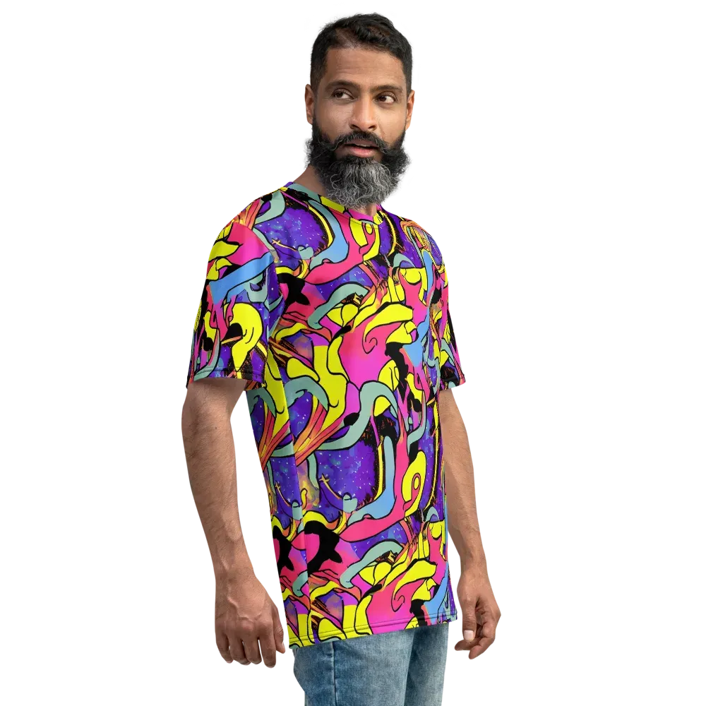 Pop Inferno on Men's Crew Neck T-Shirt — Right