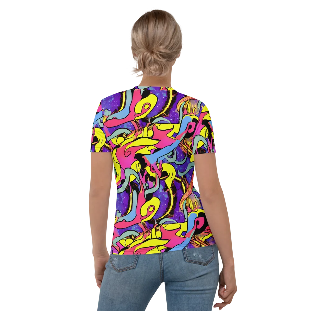Pop Inferno on Women's Crew Neck T-Shirt — Back