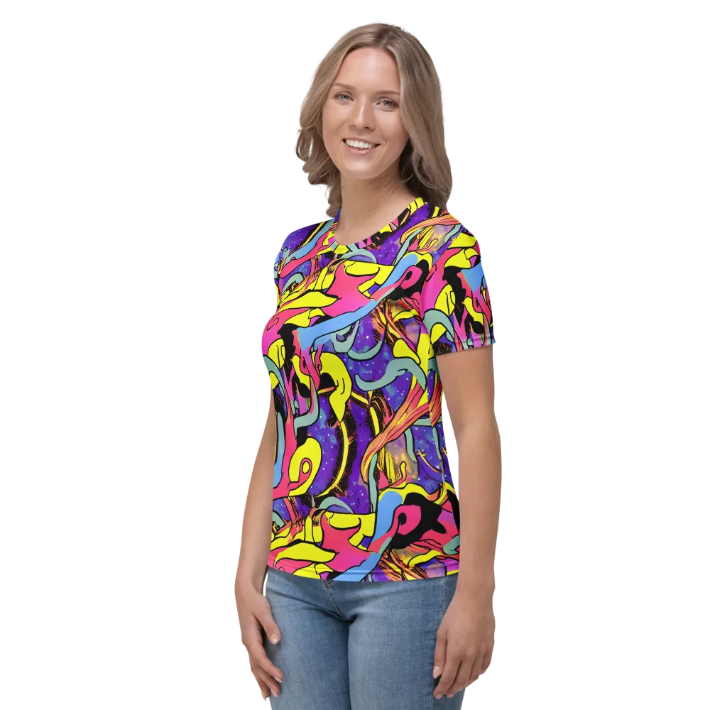 Pop Inferno on Women's Crew Neck T-Shirt — Left