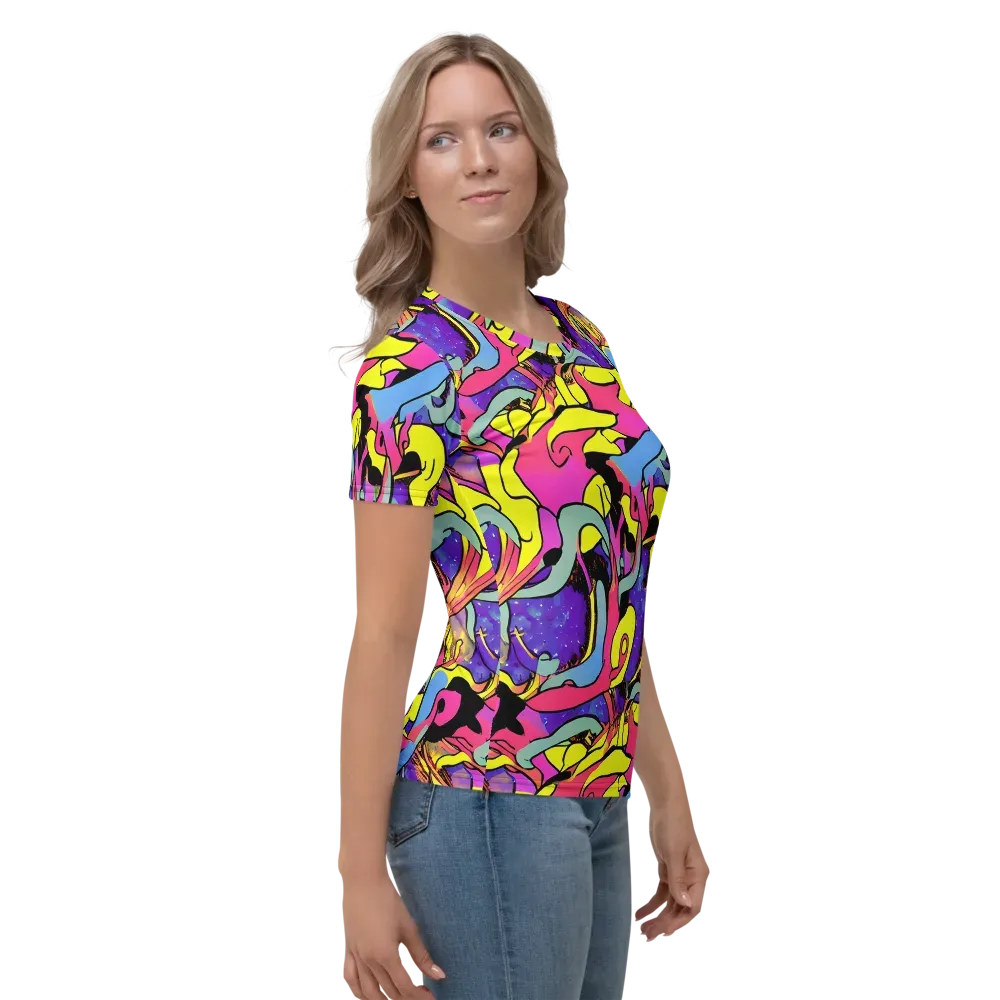 Pop Inferno on Women's Crew Neck T-Shirt — Right