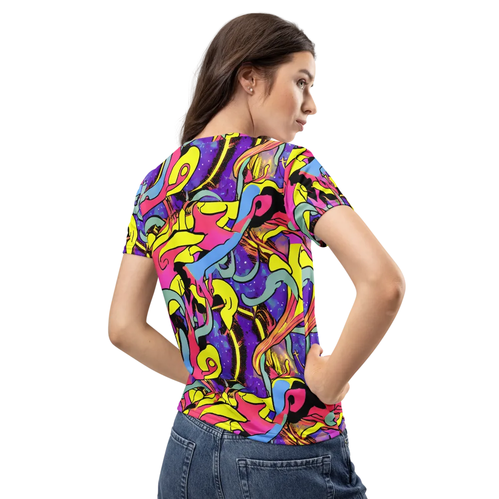 Pop Inferno on Women's Crew Neck T-Shirt — Back
