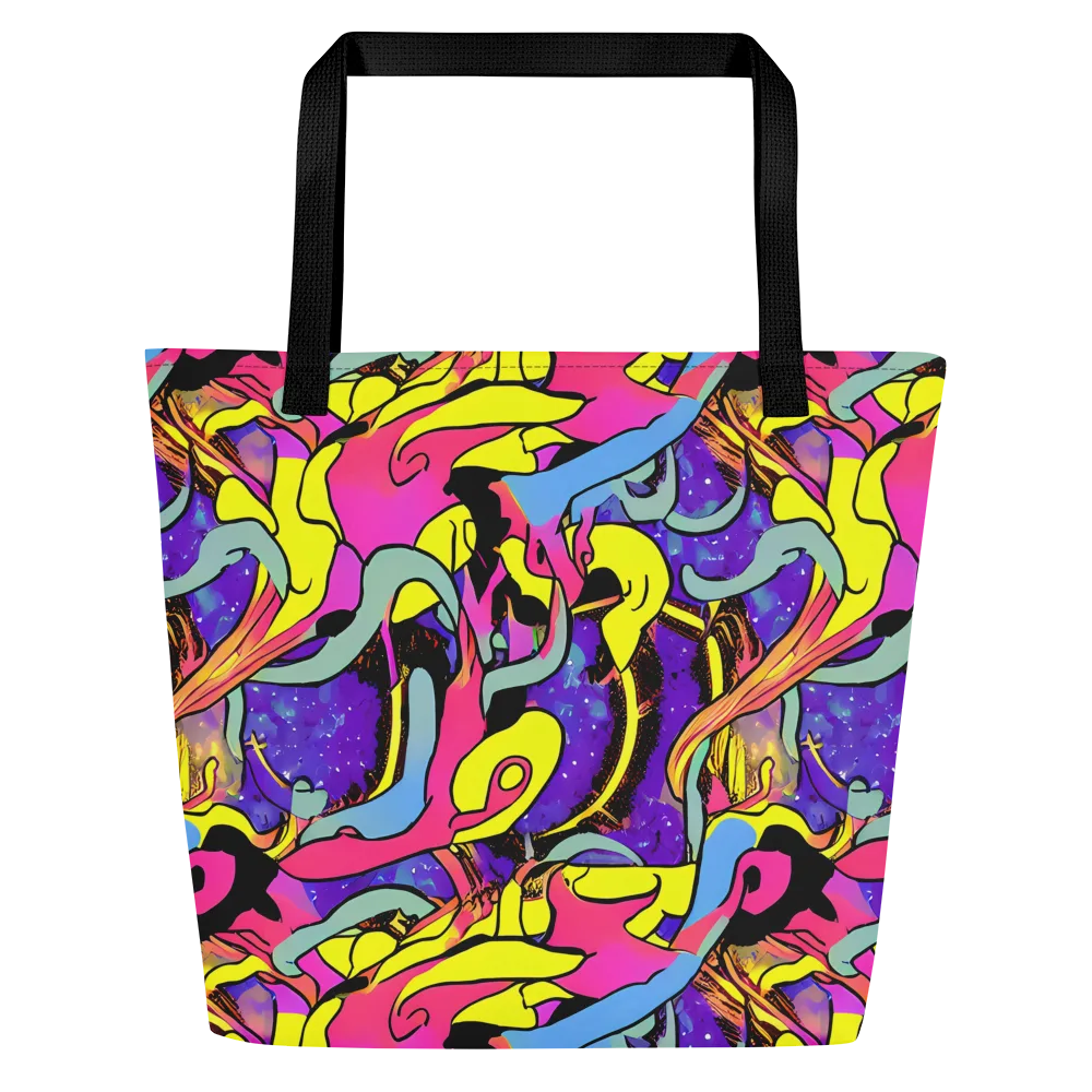 Pop Inferno on Large Tote Bag W/ Pocket — Front