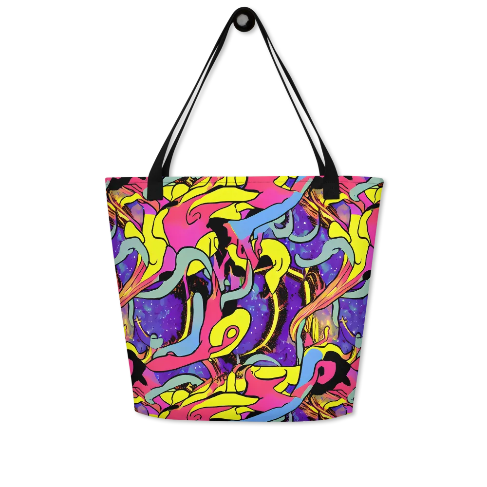 Pop Inferno on Large Tote Bag W/ Pocket — Front