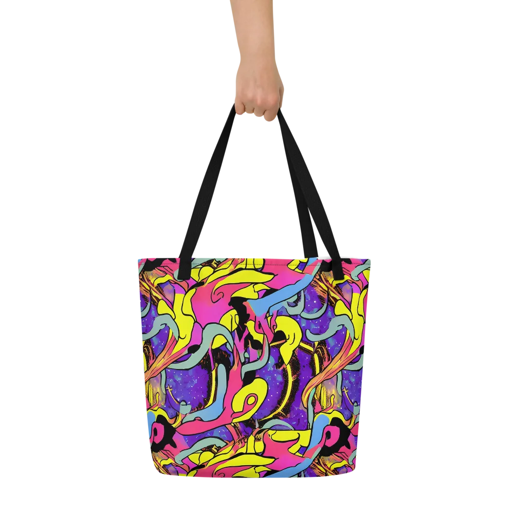 Pop Inferno on Large Tote Bag W/ Pocket — Front