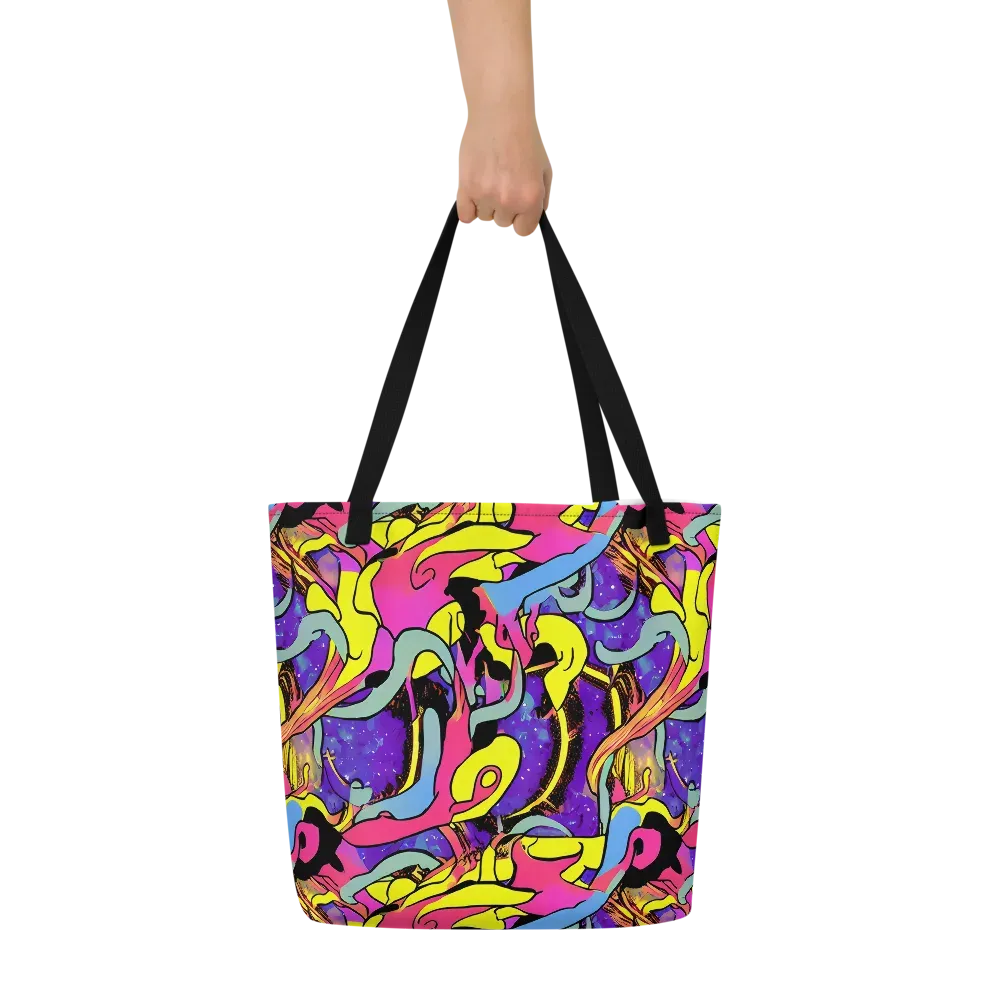 Pop Inferno on Large Tote Bag W/ Pocket — Front