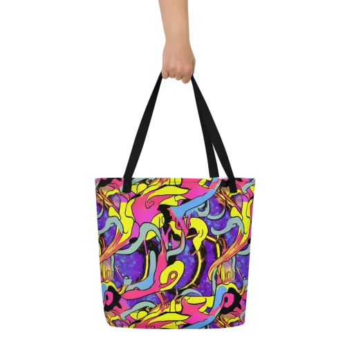 Pop Inferno on a Large Tote Bag W/ Pocket
