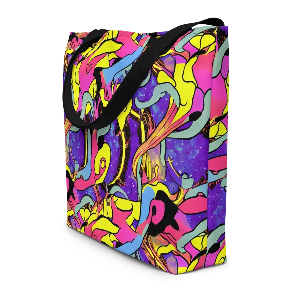 Pop Inferno on Large Tote Bag W/ Pocket — Front