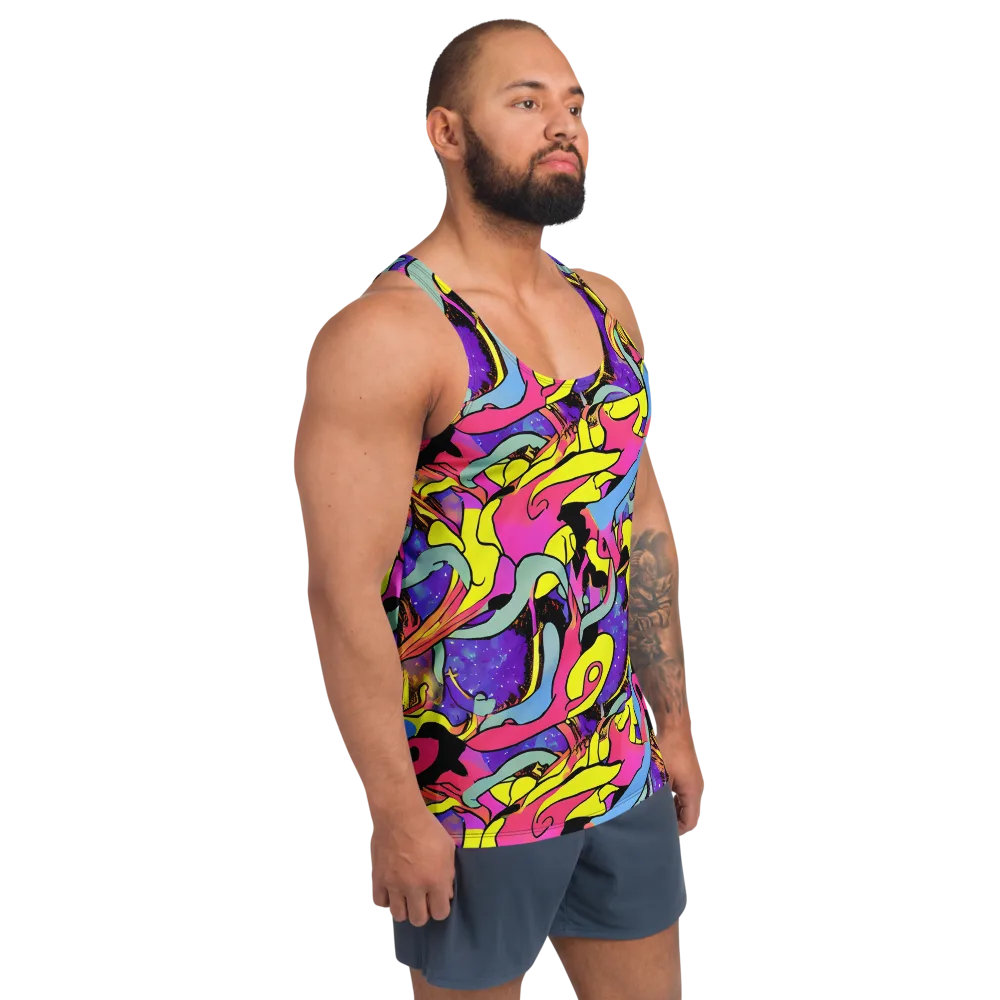 Pop Inferno on Men's Tank Top — Right Front