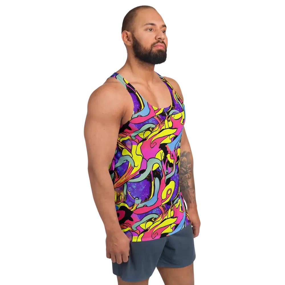 Pop Inferno on Men's Tank Top — Right Front