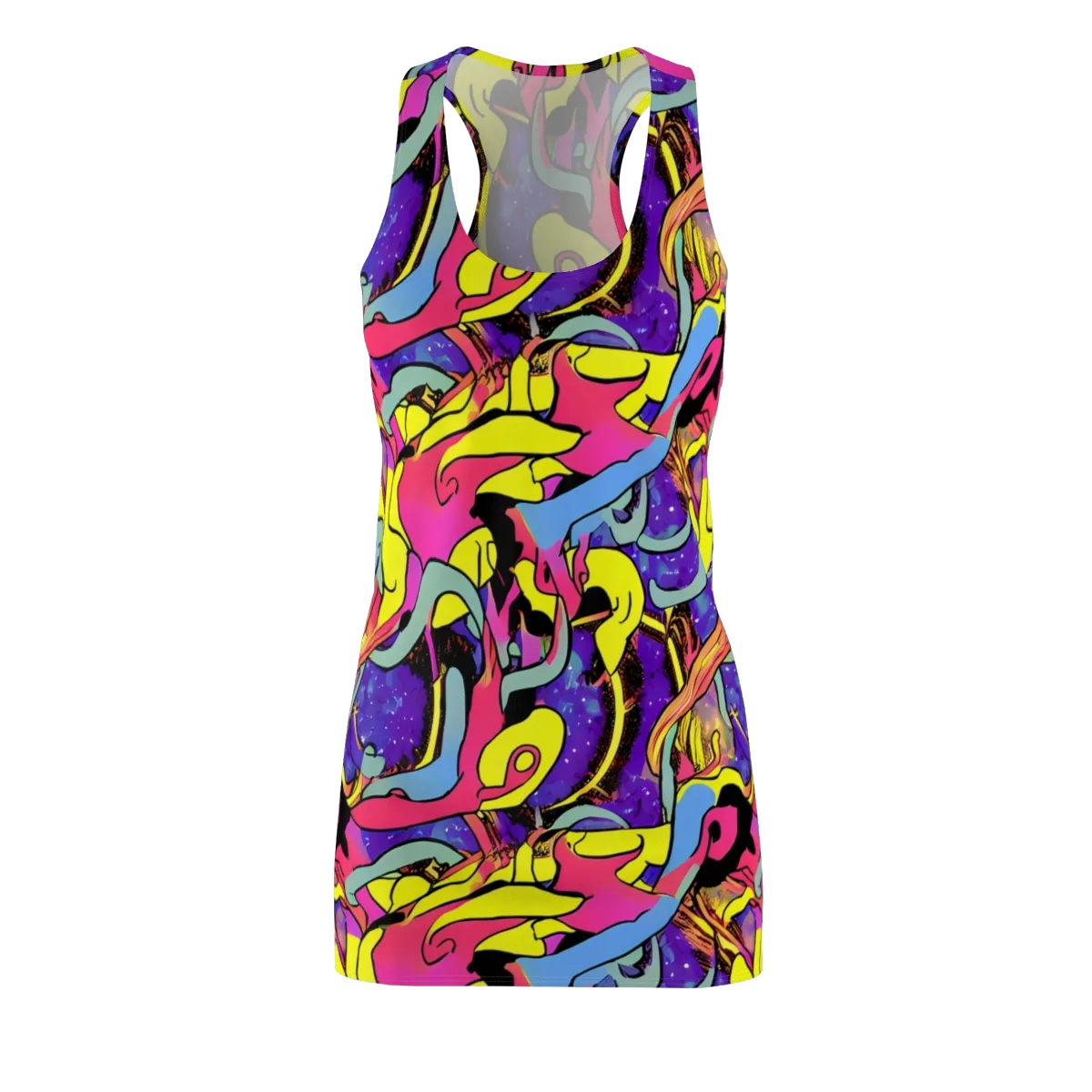 Pop Inferno on Racerback Dress — Front
