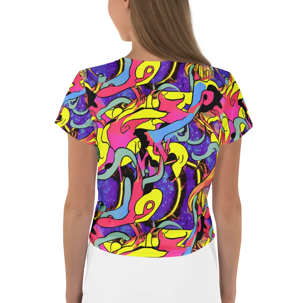 Pop Inferno on Crop Tee — Back