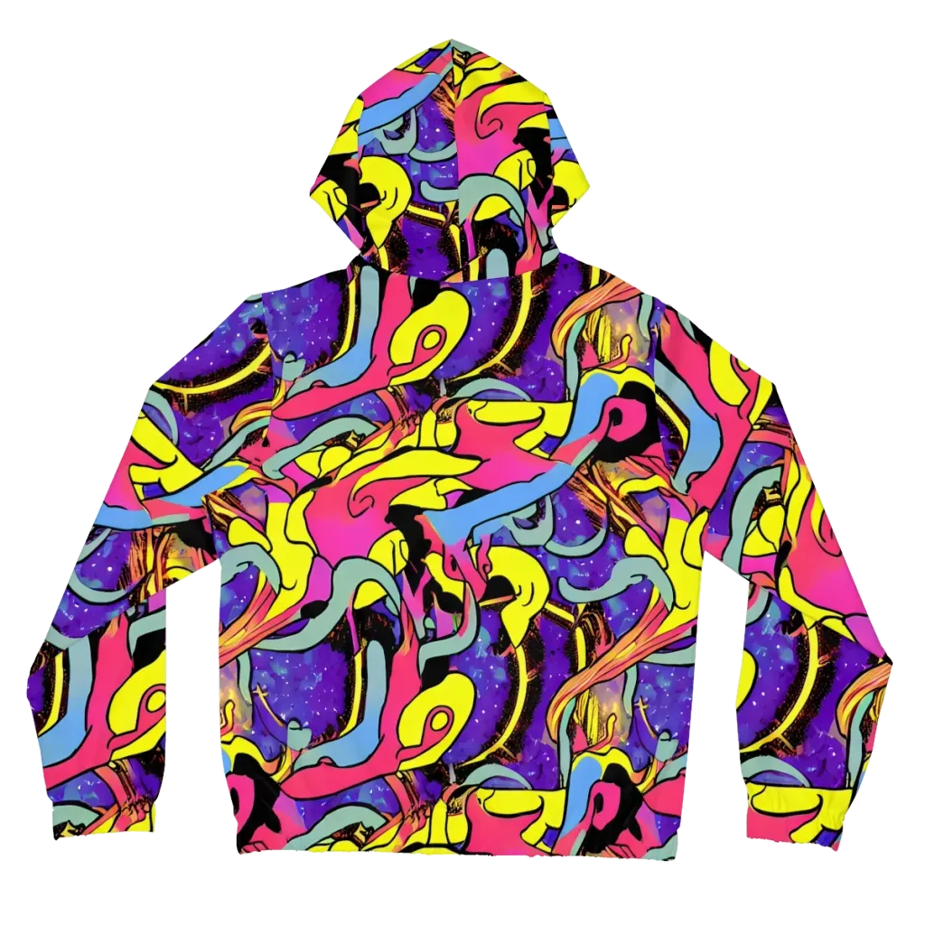 Pop Inferno on Women's Full-Zip Hoodie — Back