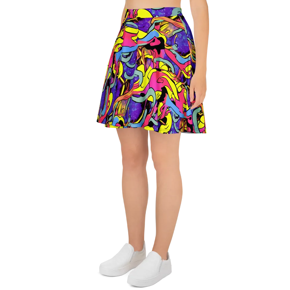 Pop Inferno on Skater Skirt — Left