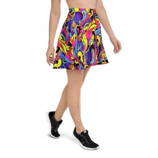 Pop Inferno on a Skater Skirt