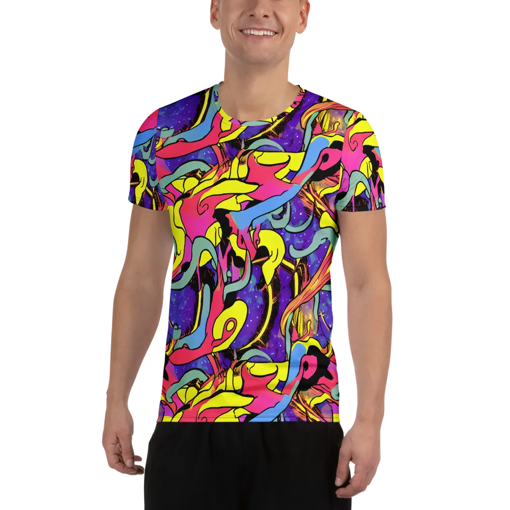 Pop Inferno on Men's Athletic T-Shirt — Front
