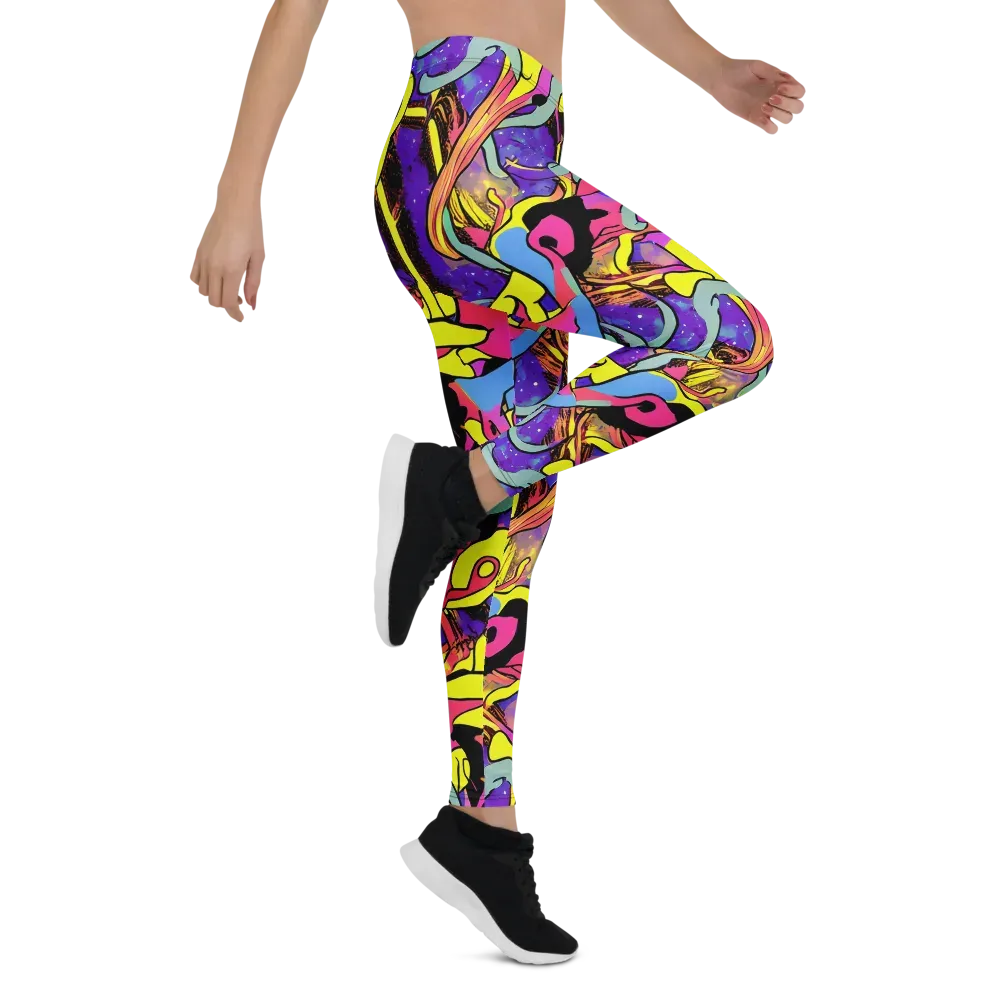 Pop Inferno on Leggings — Right