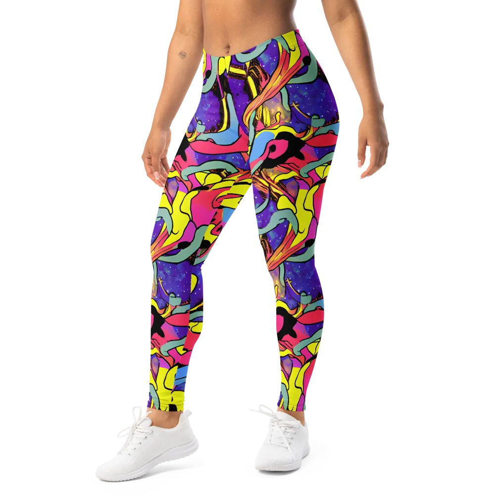 Pop Inferno on Leggings — Left Front