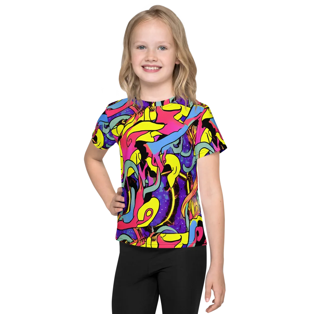 Pop Inferno on Kids Crew Neck T-Shirt — Front