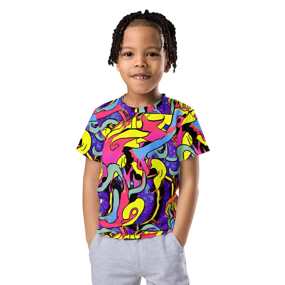Pop Inferno on Kids Crew Neck T-Shirt — Front