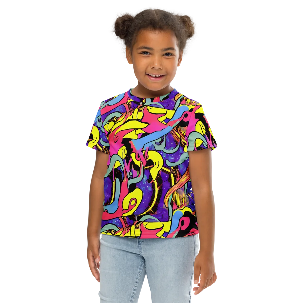 Pop Inferno on Kids Crew Neck T-Shirt — Front