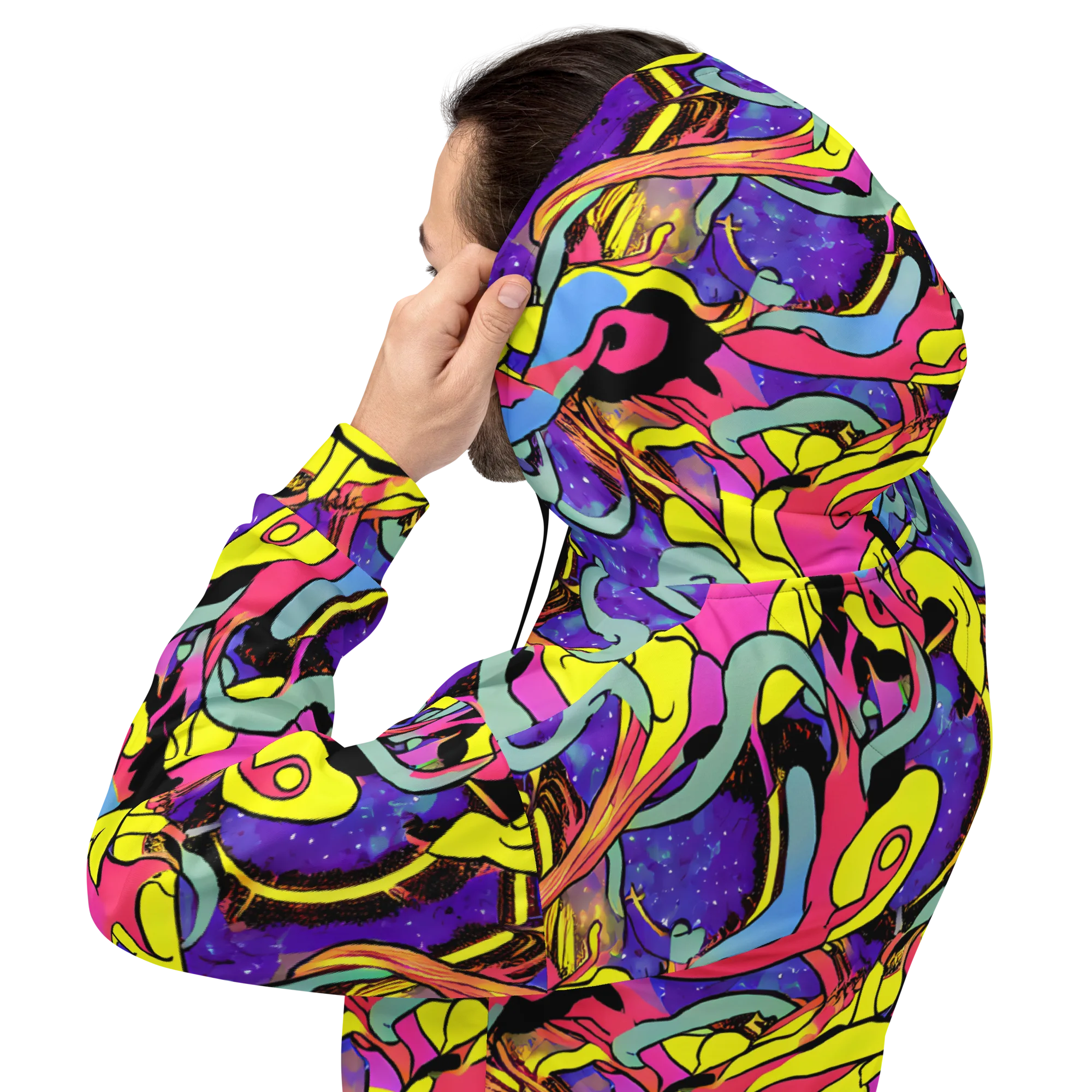 Pop Inferno on Hoodie — Back