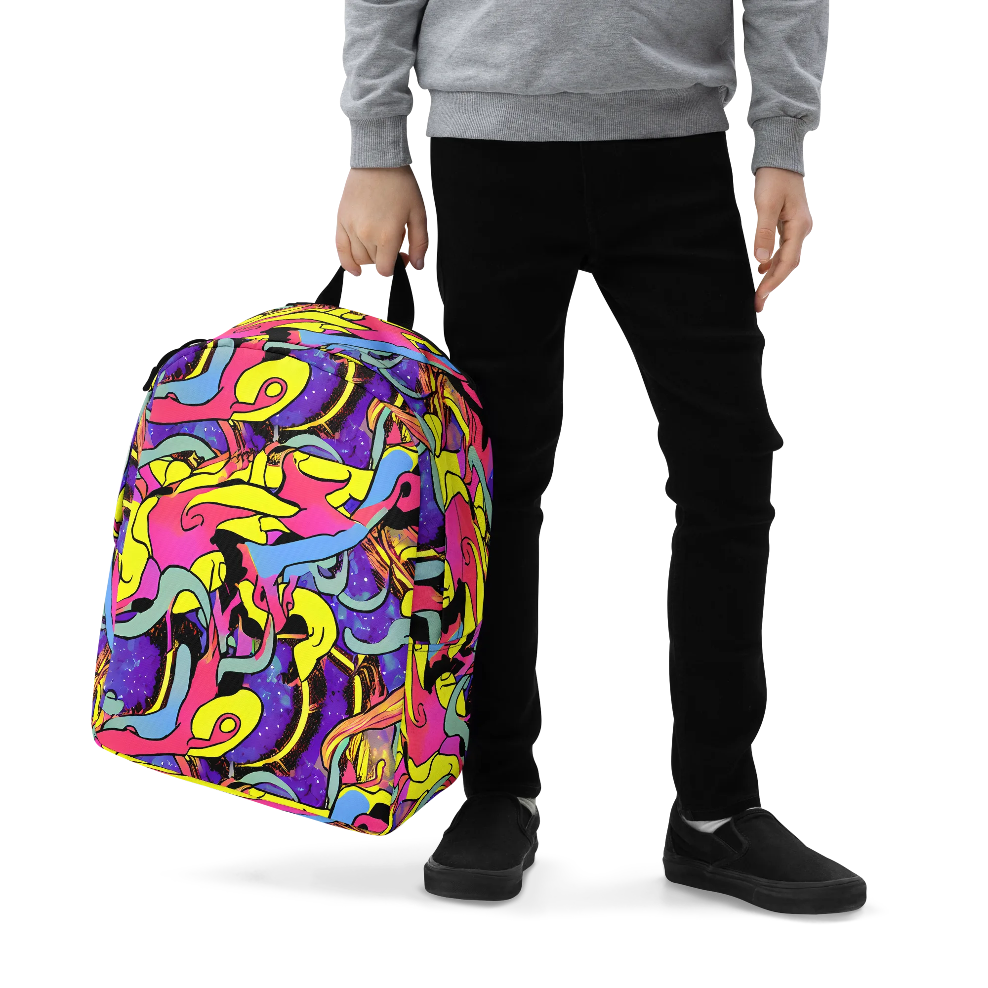 Pop Inferno on Minimalist Backpack — Zoomed-in