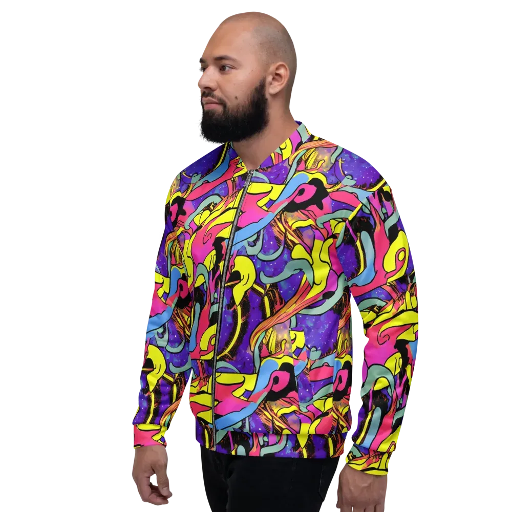 Pop Inferno on Bomber Jacket — Left