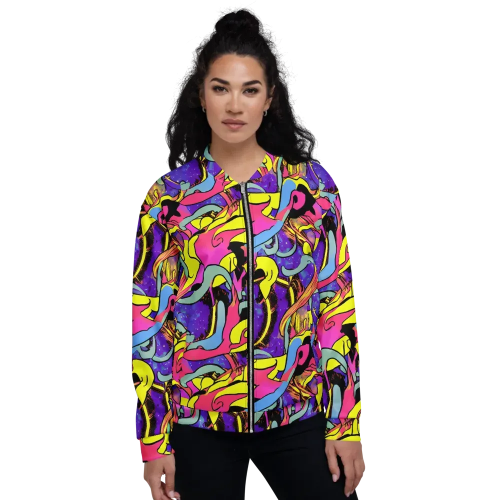 Pop Inferno on Bomber Jacket — Front
