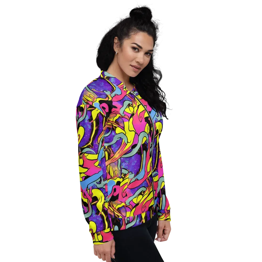 Pop Inferno on Bomber Jacket — Right