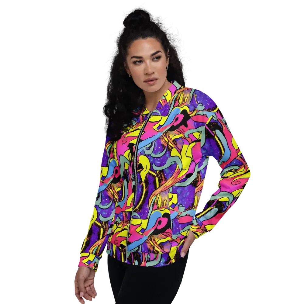 Pop Inferno on Bomber Jacket — Left