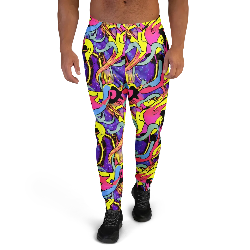 Pop Inferno on Men's Joggers — Front