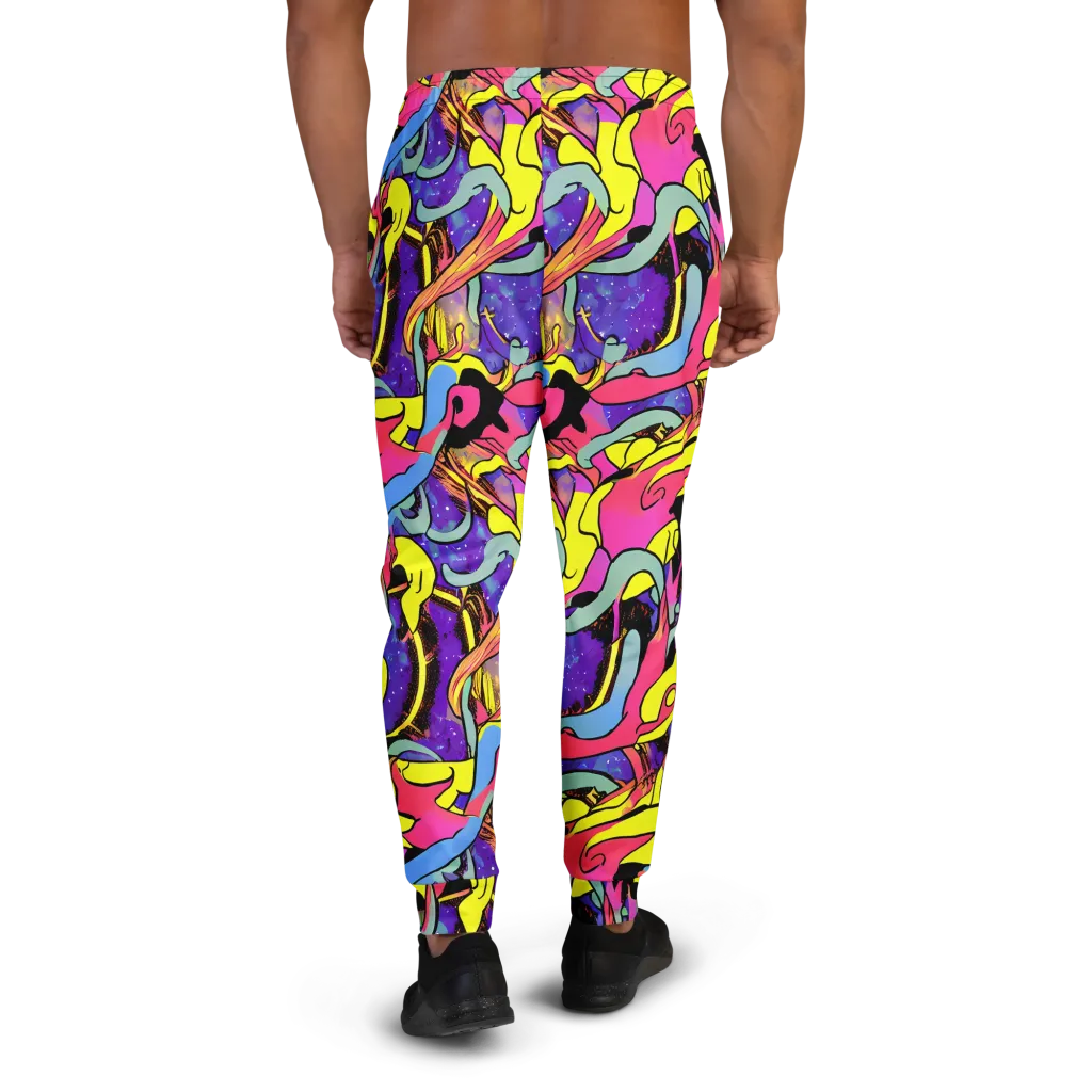 Pop Inferno on Men's Joggers — Back