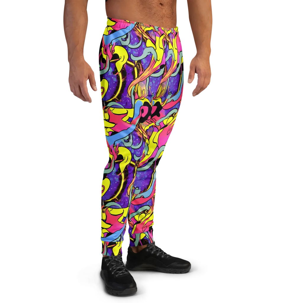 Pop Inferno on Men's Joggers — Right