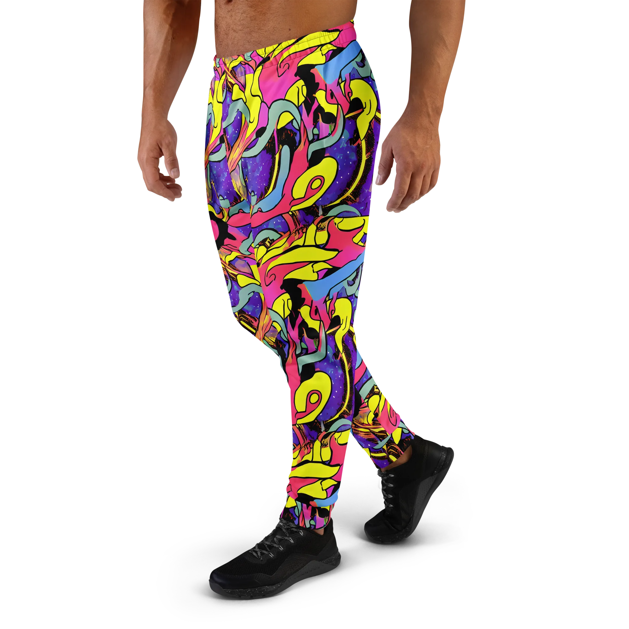 Pop Inferno on Men's Joggers — Left