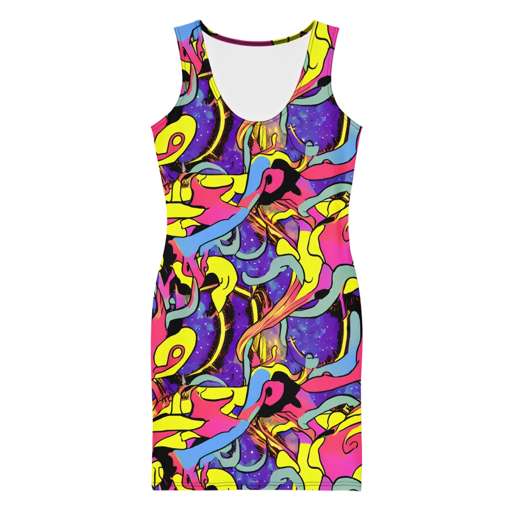 Pop Inferno on Bodycon Dress — Front