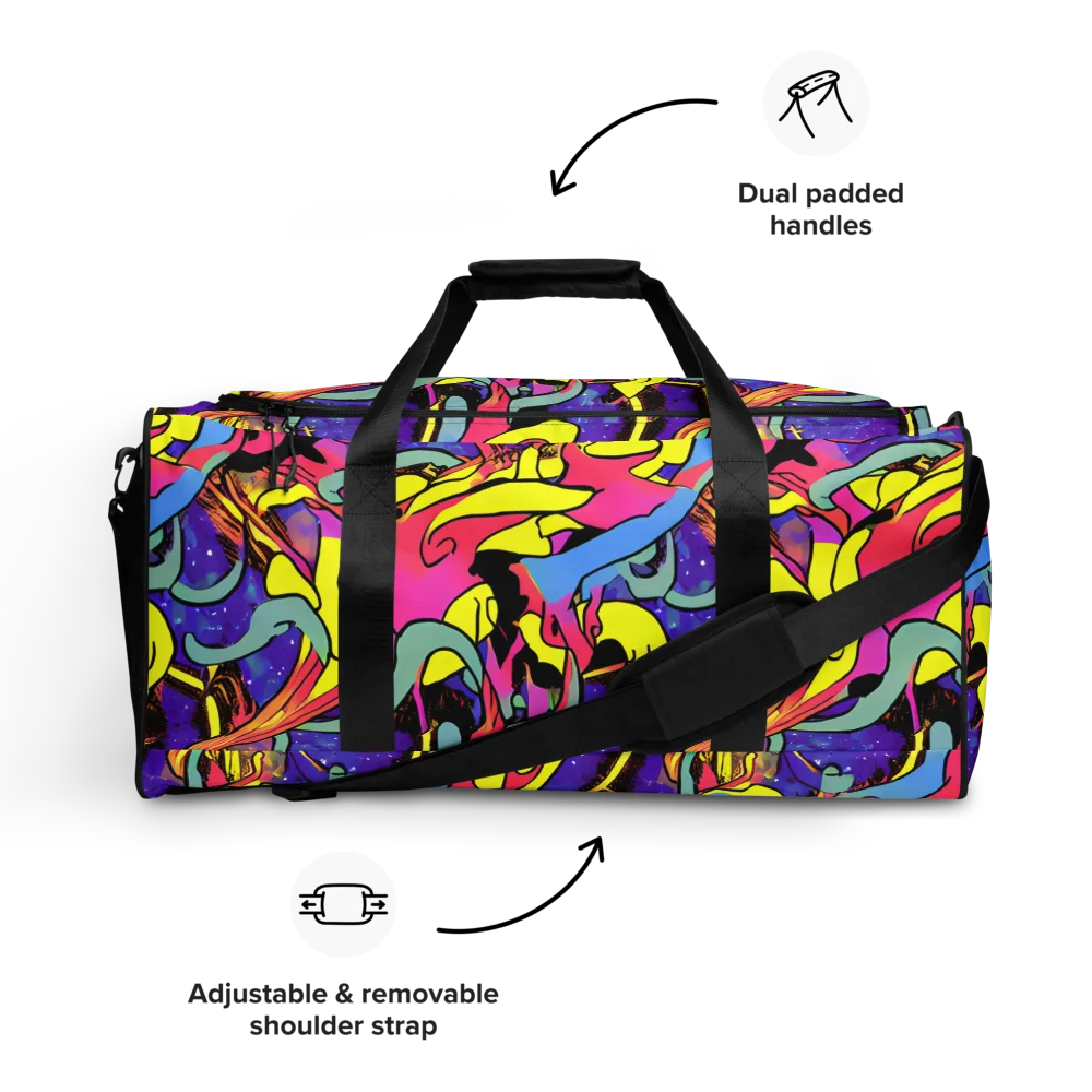 Pop Inferno on Duffle Bag — Front