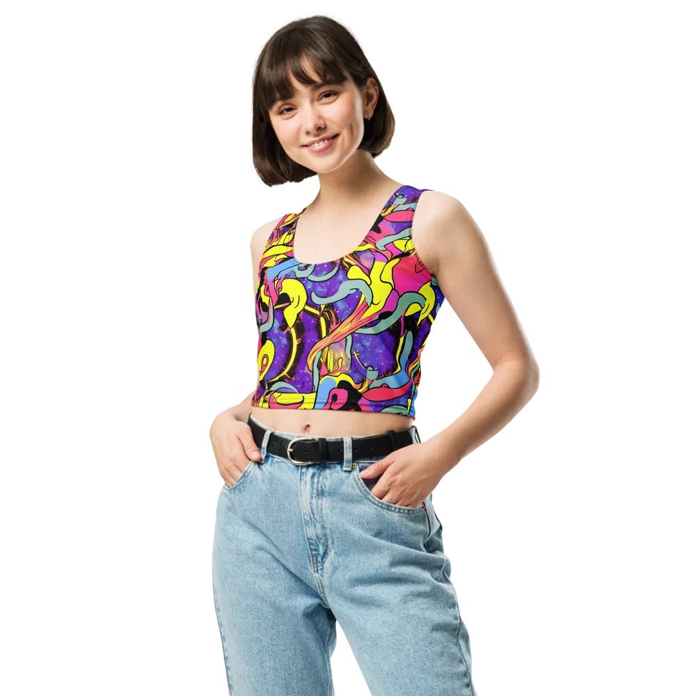 Pop Inferno on Crop Top — Front