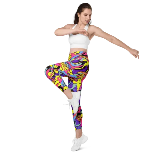 Pop Inferno on a Leggings with Pockets