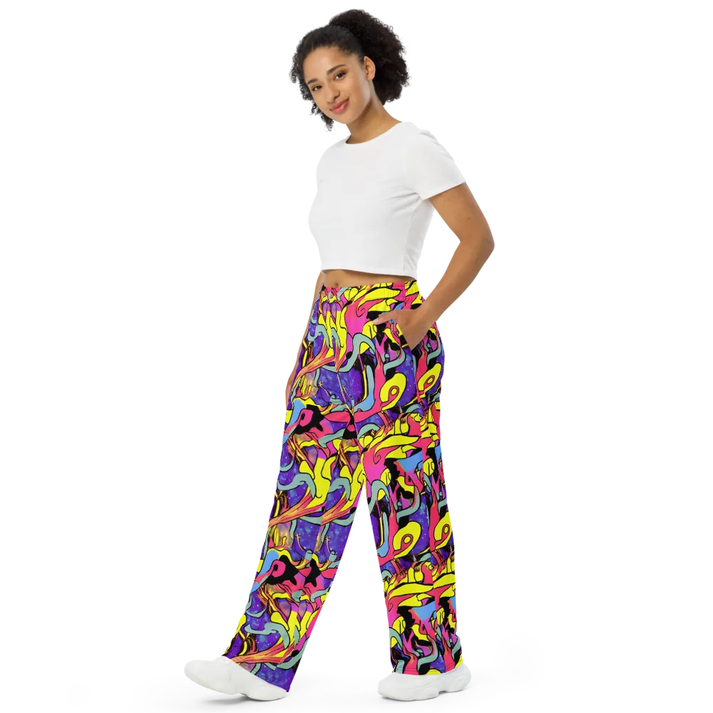 Pop Inferno on Wide-Leg Pants — Left Front